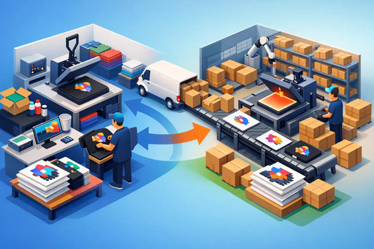 Print Shop Scaling With Outsourced Transfers